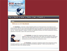 Tablet Screenshot of ecsworldwideexp.com